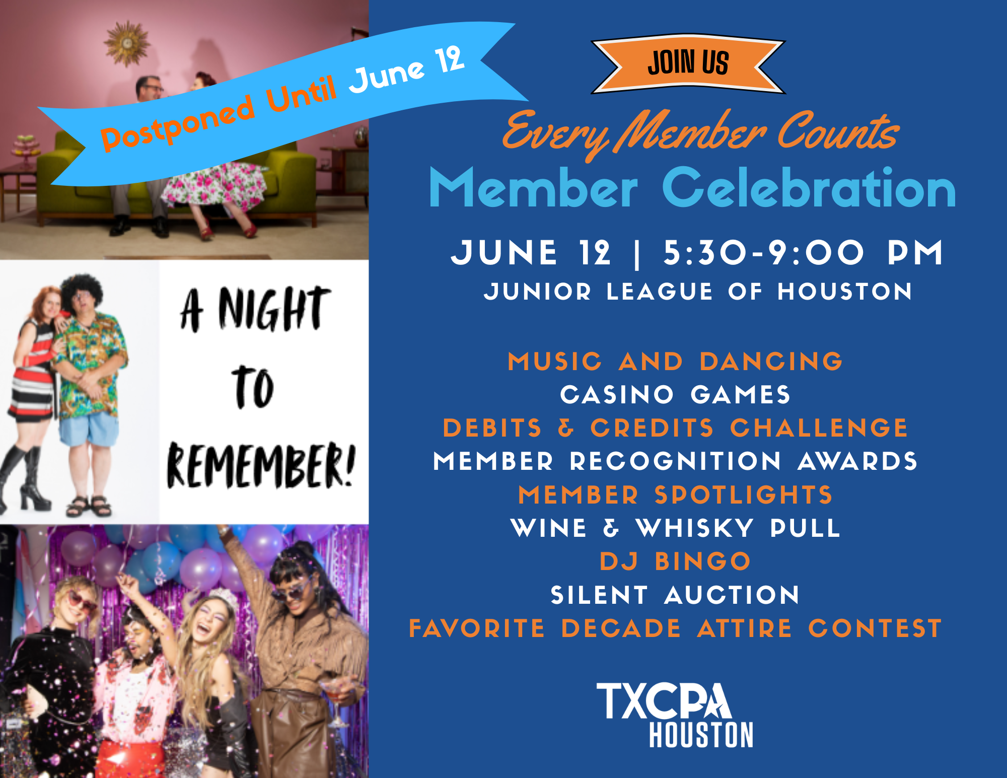 Graphic--Member Celebration Event Postponement