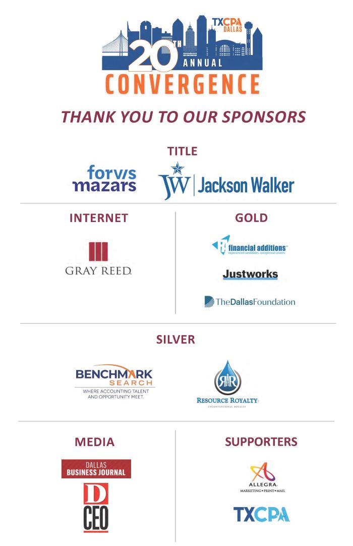 Convergence sponsors